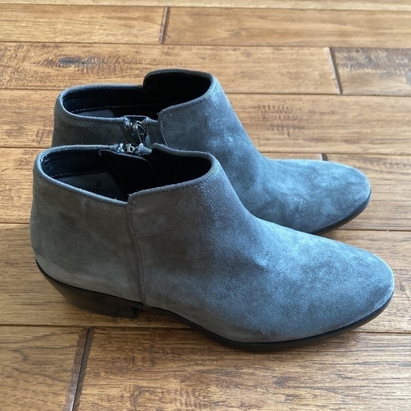 Sam Edelman Petty Ankle Boot Bootie Gray Suede Size 6.5 - Picture 5 of 13